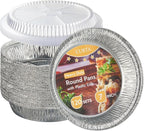CURTA 7" Round Aluminum Foil Pans by CURTA
