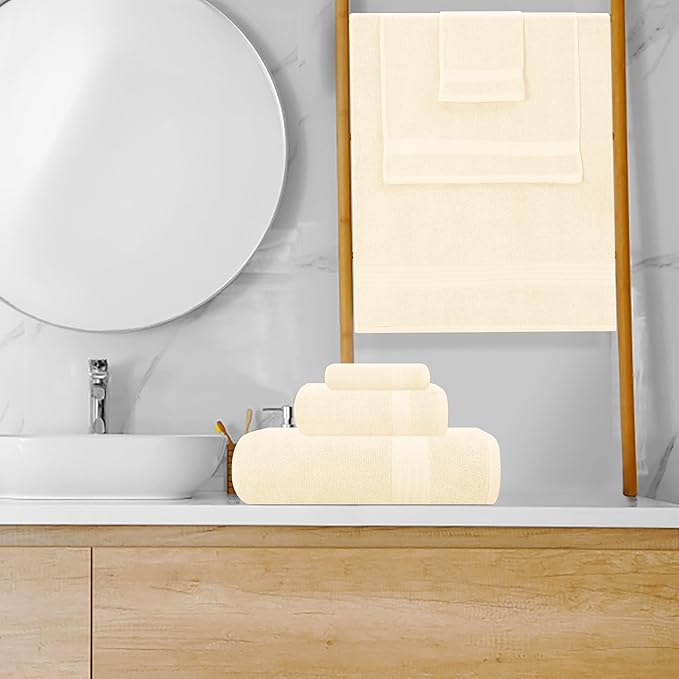 GLAMBURG Ultra Soft 8-Piece Towel Set - Image 4