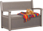 EasyUp 80 Gallon Outdoor Storage Bench Lockable Deck Box Outdoor Storage Box Waterproof for Patio,Garden,and Porch – Perfect for Storing Garden Tools and Cushions(Gray) - Image 9