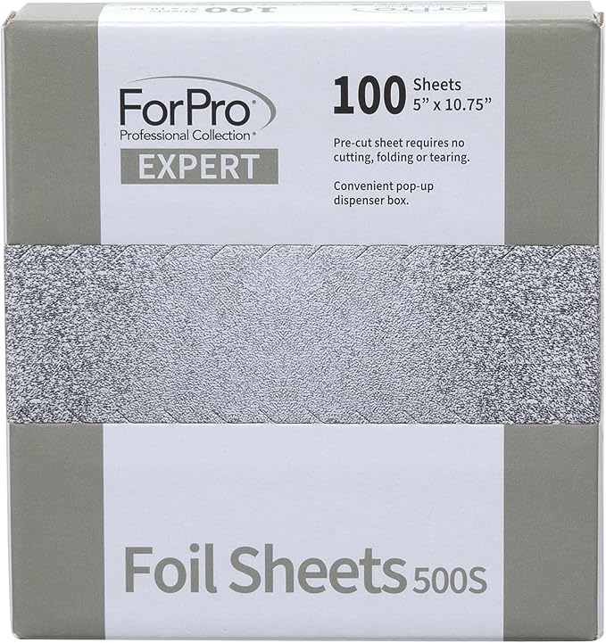 ForPro Expert Embossed Foil Sheets 500S, Aluminum Hair Foils - Image 5