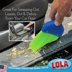 LOLA Heavy Duty Whisk Broom, Hand Brush, Durable Bristles, Whisks Away Dirt & - Image 3