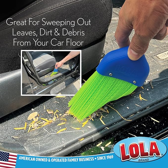 LOLA Whisk Broom, Hand Brush, 4 Pack Durable Bristles, Whisks Away Dirt & Debris - Image 3
