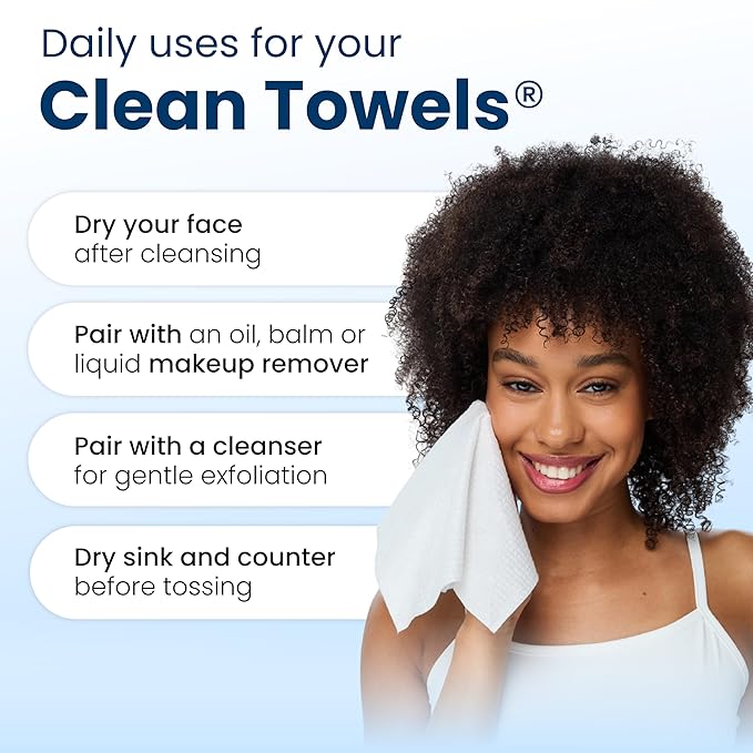 Clean Skin Club Clean Towels XL®, Travel Pack 100% USDA Biobased Disposable - Image 9