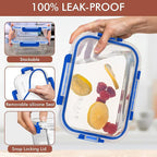 Razab 4 Pcs 1860ml / 63 Oz Large Glass Food Storage Containers - Image 3