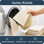 LANE LINEN Kitchen Towels Set of 4-18”x28” Absorbent Cotton Dish Towels - Image 9