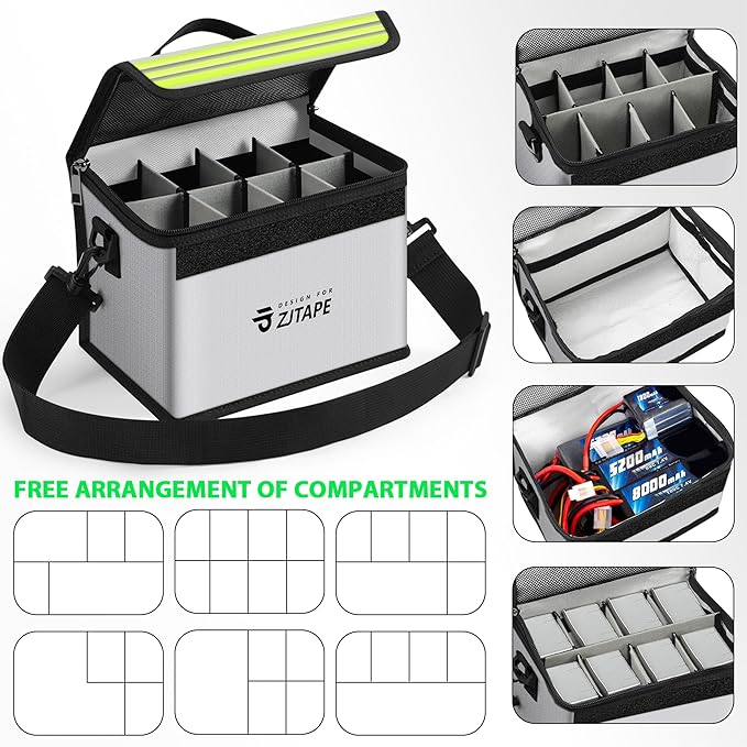 Lipo Safe Bag, Explosion-proof Battery Bag, Large Storage Space, Lipo Storage - Image 8