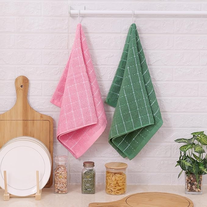 Mordimy 100% Cotton Terry Cloth Kitchen Towels, Super Soft and Absorbent Dish - Image 8