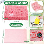 Compressed Natural Cellulose Sponges 24 Pack Regular Size Multicolor Soft - Image 2