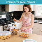 Vtopmart 122oz+50oz Large Glass Food Storage Containers - Image 4