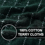 Homaxy 100% Cotton Terry Kitchen Towels, Checkered Designed, Soft and Super - Image 2