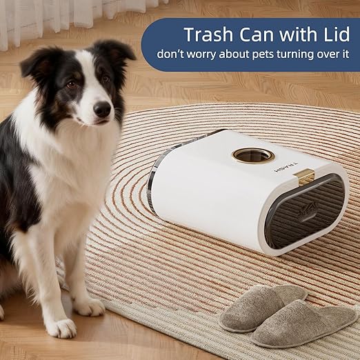 Bathroom Small Trash can with lid, 3.4 gallon/13 Liter Ultra-Thin Plastic Trash - Image 4
