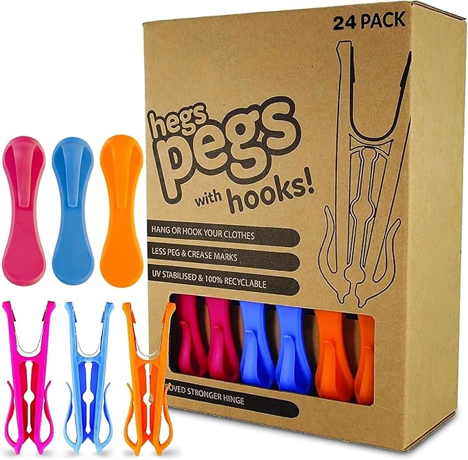 The Smartest Heavy Duty Clothespins by Hegs