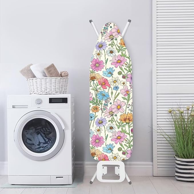 Colorful Floral Ironing Board Cover and Pad Standard Size 15x54 Padded Ironing - Image 3