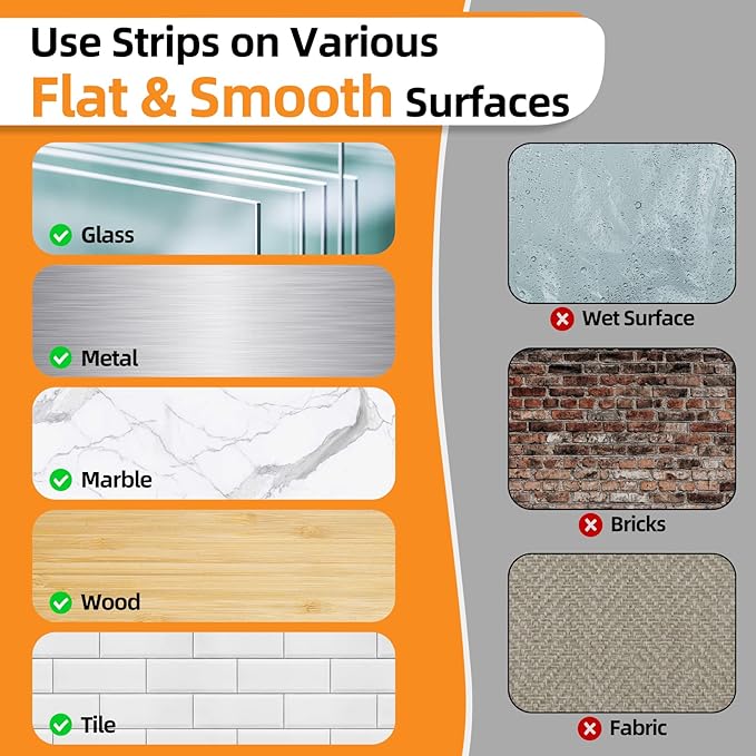 XL Picture Hanging Strips Heavy Duty, 40 Strips Damage Free Removal Picture - Image 9