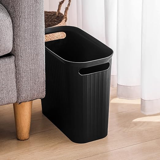 rejomiik Small Trash Can, 3.5 Gallon Garbage Can Slim Waste Basket Plastic - Image 4