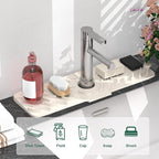 TOOVEM Silicone Faucet Splash Guard, 17.7 x 5.5 Inch Kitchen Sink Splash Guard - Image 5