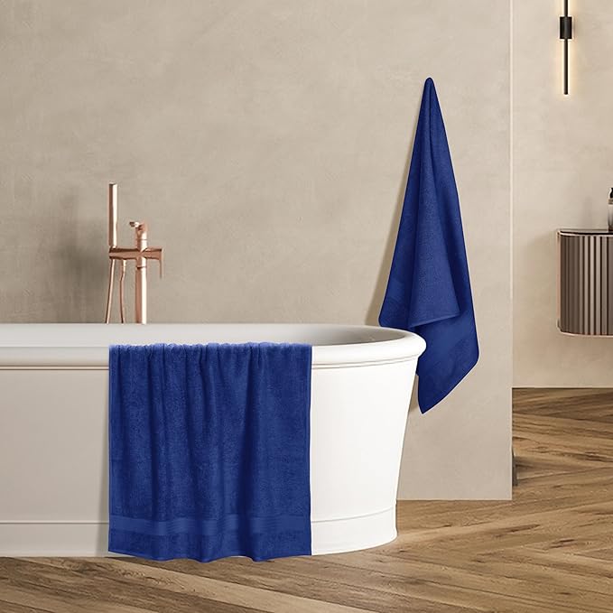 GLAMBURG Premium Cotton 4 Pack Bath Towel Set - Image 5