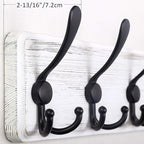 WEBI Coat Rack Wall Mount, Wood Coat Hooks Wall Mounted Coat Hanger, Wall Hook - Image 6