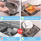 Seropy Roll Up Dish Drying Rack Over The Sink - Image 6