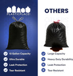 Plasticplace 32-33 Gallon Trash Bags │ 1.2 Mil │ Drawstring Garbage Can Liners - Image 4