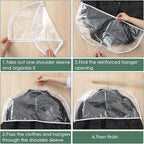 Patelai 12 Pcs 4" Gusseted Plastic Shoulder Covers - Image 7