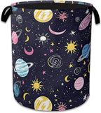 Planet Moon Universe Galaxy Laundry Basket, Foldable Waterproof Oxford Cloth by Unknown