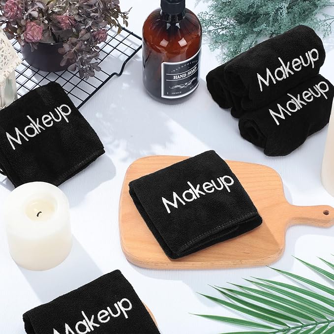 Shimeyao 20 Pack Makeup Towels Black Makeup Washcloths - Image 4