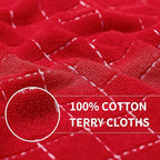 Homaxy 100% Cotton Terry Kitchen Towels, Checkered Designed, Soft and Super - Image 2