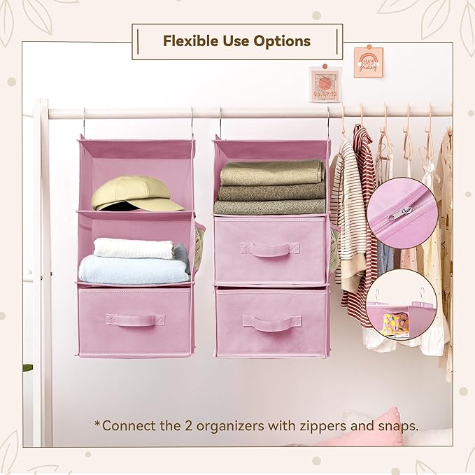 GRANNY SAYS Hanging Closet Organizer 6-Shelf, Separable to 2 Pack 3-Shelf - Image 4