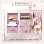 GRANNY SAYS Hanging Closet Organizer 6-Shelf, Separable to 2 Pack 3-Shelf - Image 4