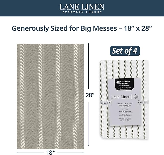 LANE LINEN Kitchen Towels Set - Image 2