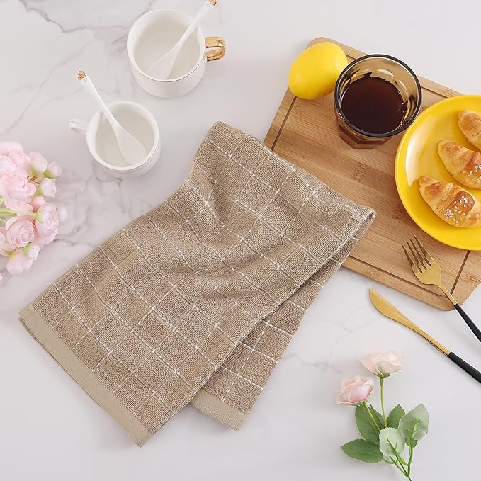 Mordimy 100% Cotton Terry Cloth Kitchen Towels, Super Soft and Absorbent Dish - Image 7