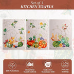 Maison d' Hermine Kitchen Towels Set of 3 100% Cotton 20" x 27.5" Reusable - Image 2