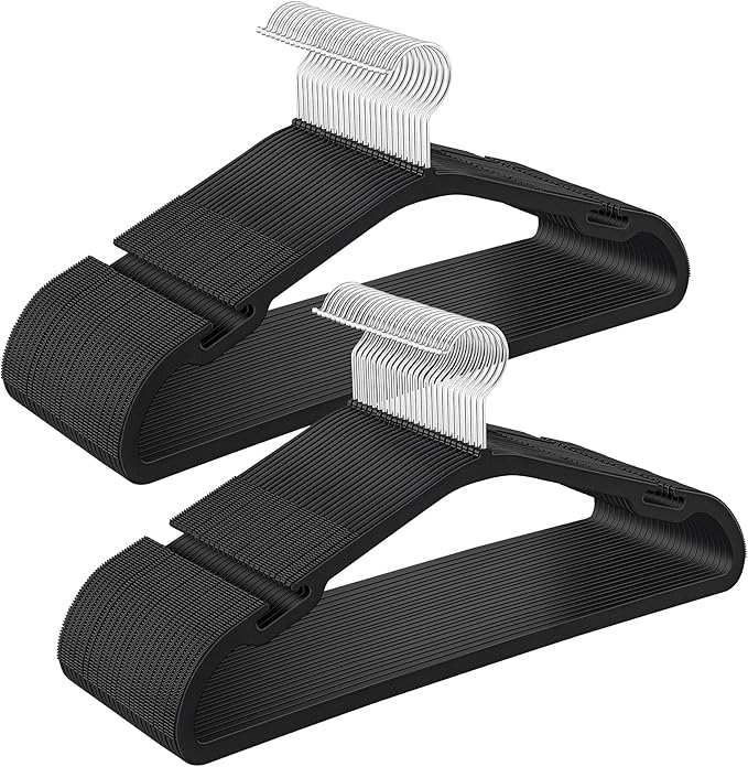 SONGMICS Clothes Hangers 50 Pack, Heavy-Duty Plastic Hangers, Coat Hangers by SONGMICSbySONGMICSHOME