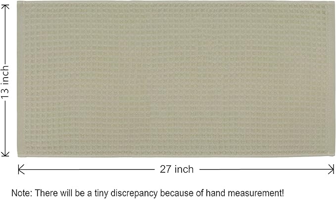 Mia's Dream Premium Cotton Waffle Bathroom Towel Set, 3 Pack Quick Drying - Image 3