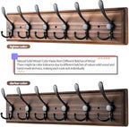 Coat Rack Wall Mount, Wooden Heavy Duty Coat Rack - Image 4