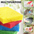 Compressed Natural Cellulose Sponges 24 Pack Regular Size Multicolor Soft - Image 5