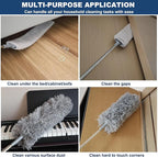 100 Inch Retractable Gap Dust Cleaner Cleaning Tools & Microfiber Feather - Image 4