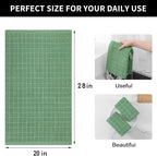 Homaxy 100% Cotton Terry Kitchen Towels, Checkered Designed, Soft and Super - Image 5