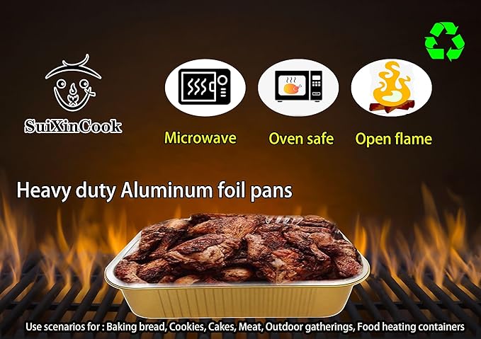 Gold Aluminum Foil Baking Pans - Image 2