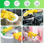36 Pairs Rubber Dishwashing Gloves, Reusable Household Cleaning Gloves - Image 4