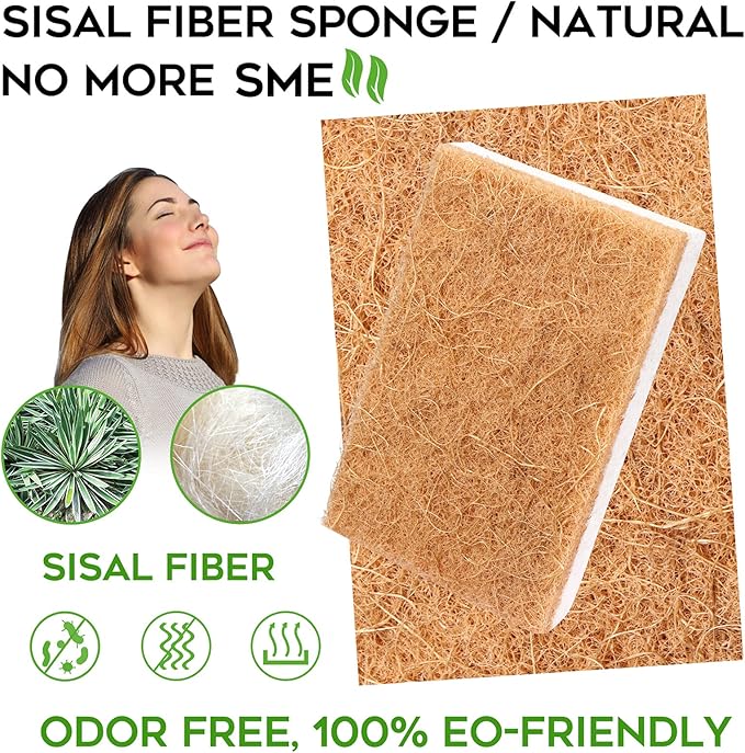 Natural Sponges Kitchen 9Pack, Eco Friendly Non-Scratch Scrub Sponge, - Image 2