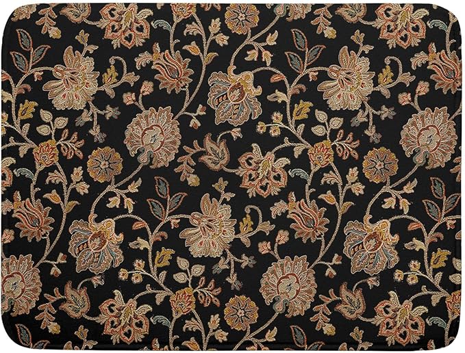 Vintage Tapestry Floral Dish Drying Pad 18 x 24 Inch by APORTT