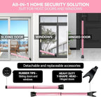 AceMining Upgraded Door Security Bar & Sliding Patio Bar, Heavy Duty Stoppers - Image 2