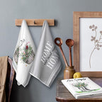 Boyiee Set of 6 Floral Kitchen Towels Wildflower Dish Towels Butterfly Truck - Image 2