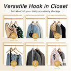 HOUSE DAY Space Saving Hangers 20 Pack, Heavy Duty Hangers Space Saver - Image 3