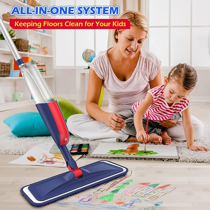 Spray Mops for Floor Cleaning: MEXERRIS Wet Dust Mops - Image 4