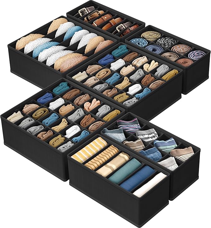 Simple Houseware Closet Underwear Organizer Drawer Divider Assorted 7 Pieces by SimpleHouseware