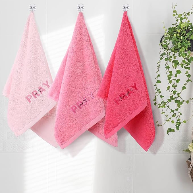 Peryiter 3 Pcs Farmhouse Bathroom Decor Hand Towels 14x29 Inch Cotton Bath - Image 5