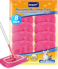 Keepow 8 Pack Reusable Mop Pads Compatible by KEEPOW